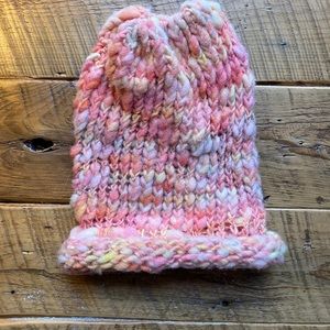 Winter hat, made from hand spun and hand dyed wool